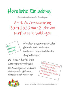 Adventsanblasen 2025 Einladung