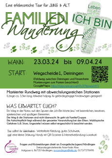 Plakat Familienwanderung